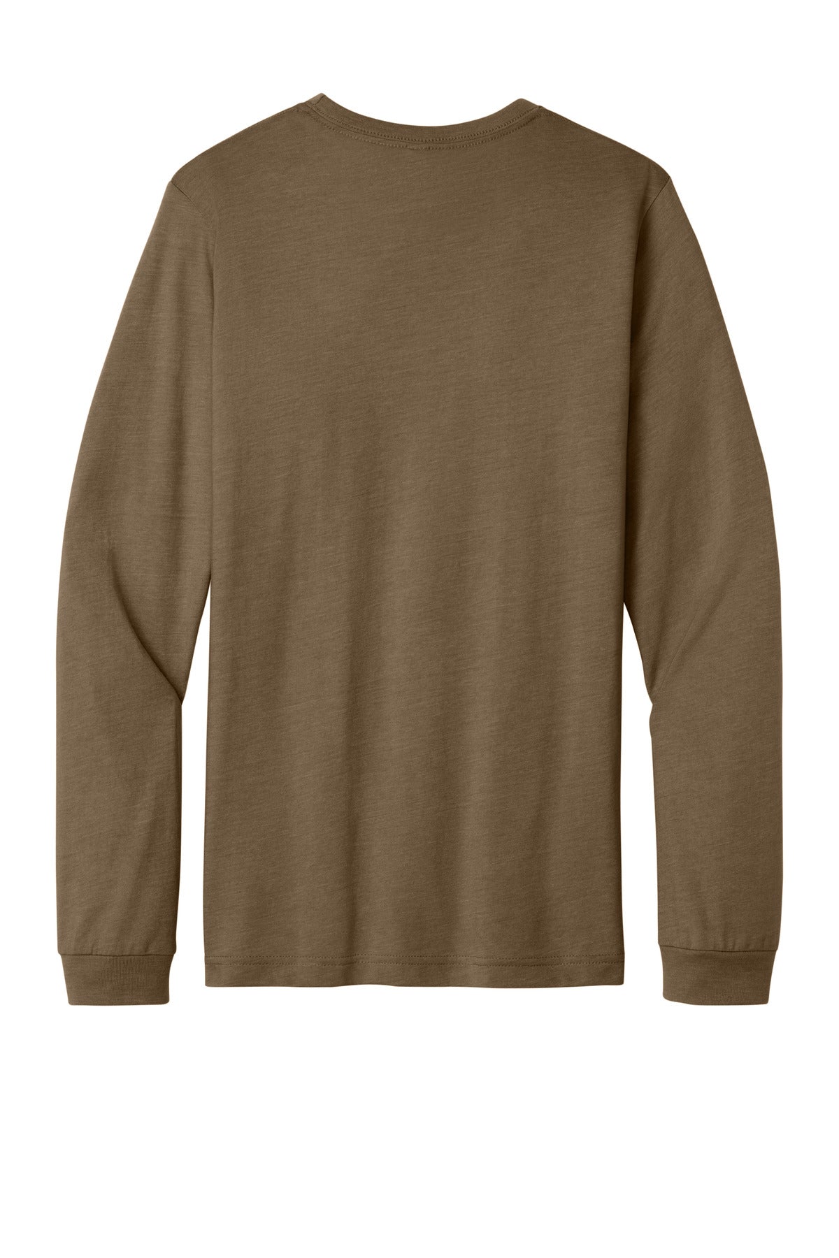 Bella+Canvas Unisex Heather CVC Long Sleeve Tee BC3501CVC Heather Brown