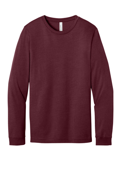 Bella+Canvas Unisex Heather CVC Long Sleeve Tee BC3501CVC Heather Cardinal