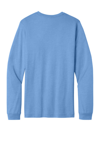 Bella+Canvas Unisex Heather CVC Long Sleeve Tee BC3501CVC Heather Carolina Blue