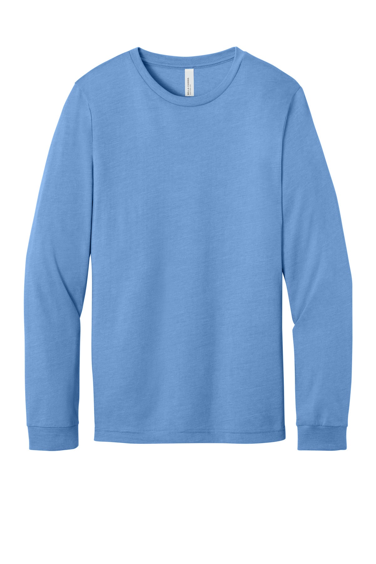 Bella+Canvas Unisex Heather CVC Long Sleeve Tee BC3501CVC Heather Carolina Blue