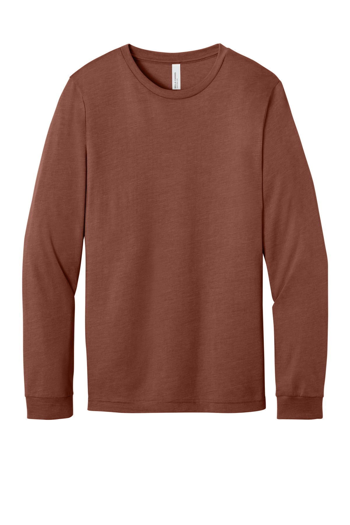 Bella+Canvas Unisex Heather CVC Long Sleeve Tee BC3501CVC Heather Clay
