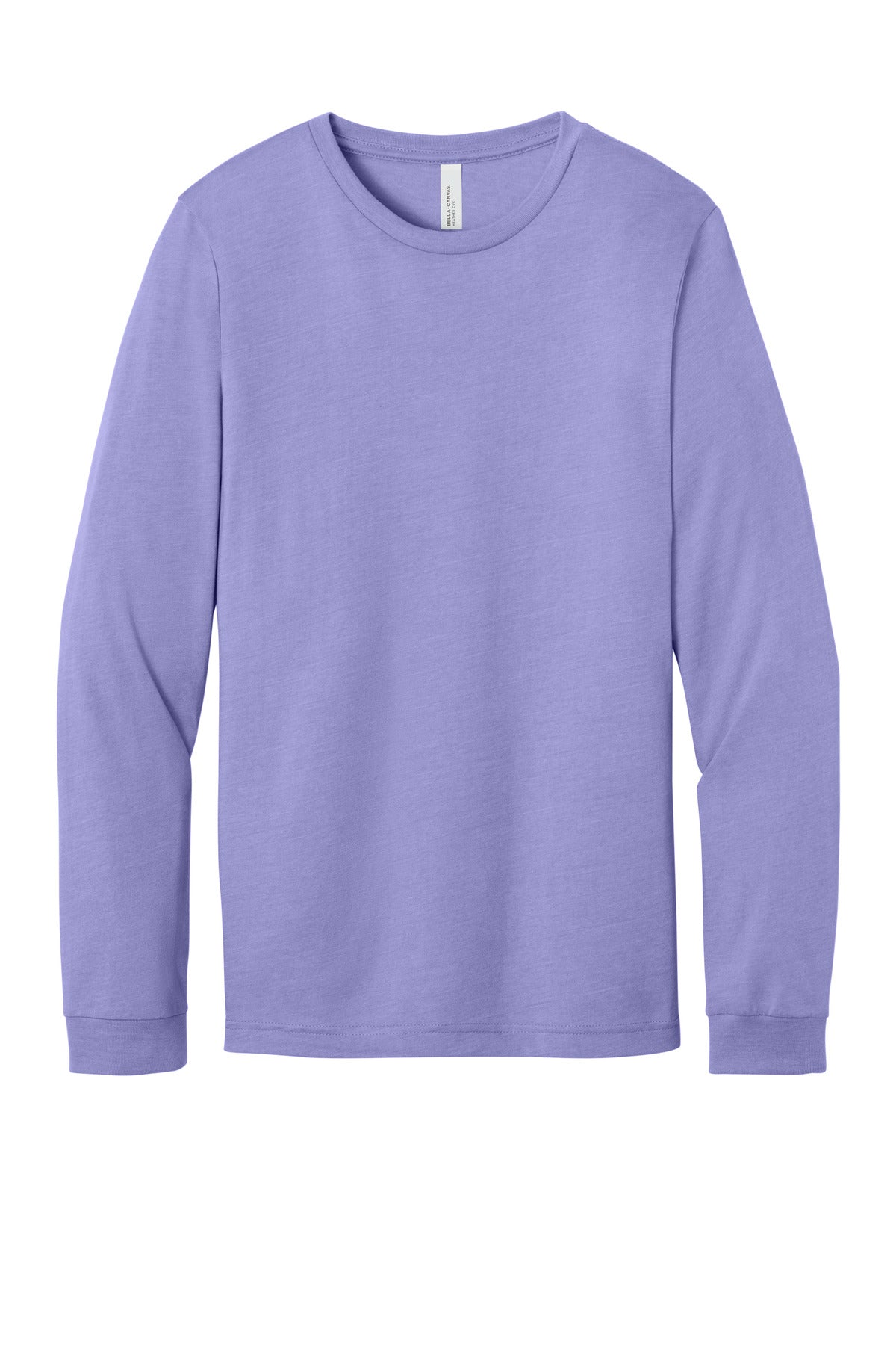 Bella+Canvas Unisex Heather CVC Long Sleeve Tee BC3501CVC Heather Dark Lavender