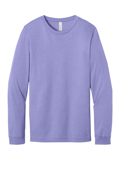 Bella+Canvas Unisex Heather CVC Long Sleeve Tee BC3501CVC Heather Dark Lavender