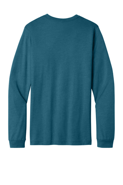 Bella+Canvas Unisex Heather CVC Long Sleeve Tee BC3501CVC Heather Deep Teal