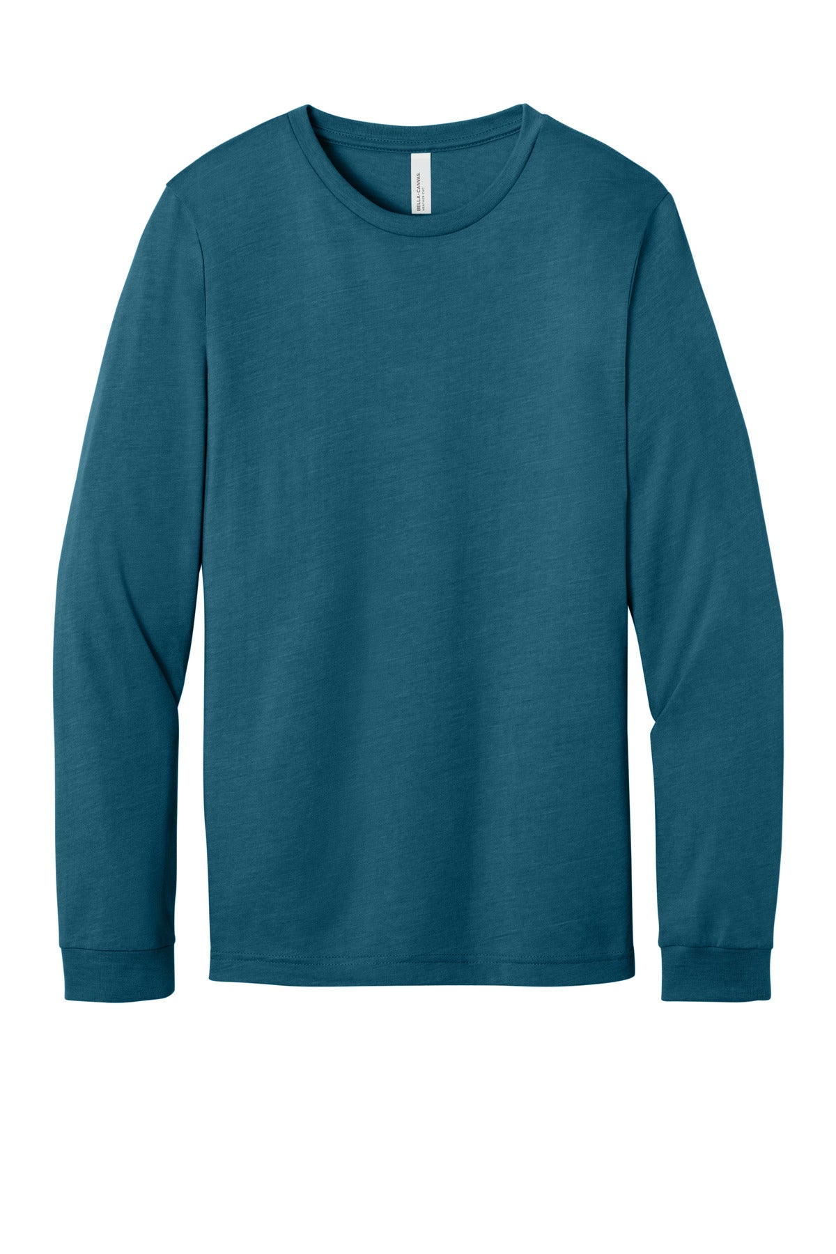 Bella+Canvas Unisex Heather CVC Long Sleeve Tee BC3501CVC Heather Deep Teal