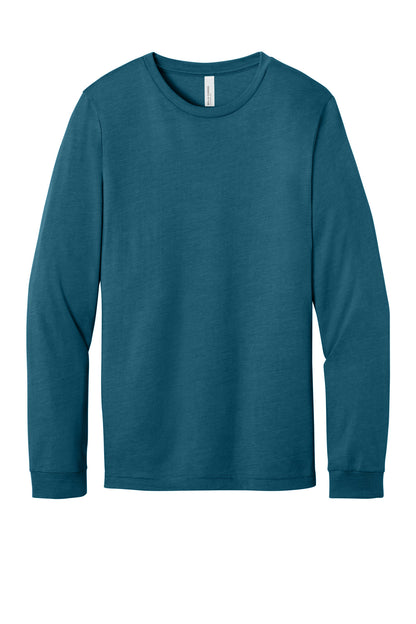 Bella+Canvas Unisex Heather CVC Long Sleeve Tee BC3501CVC Heather Deep Teal