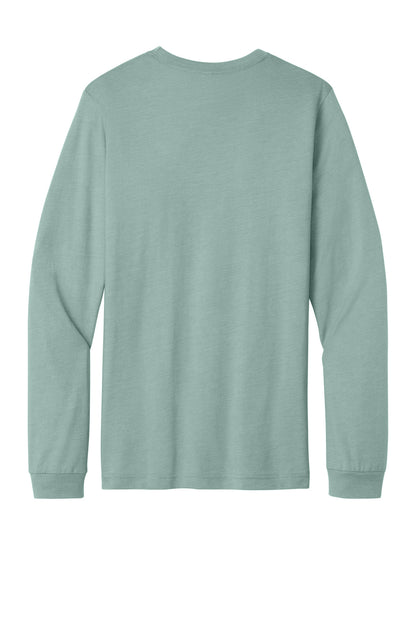 Bella+Canvas Unisex Heather CVC Long Sleeve Tee BC3501CVC Heather Dusty Blue