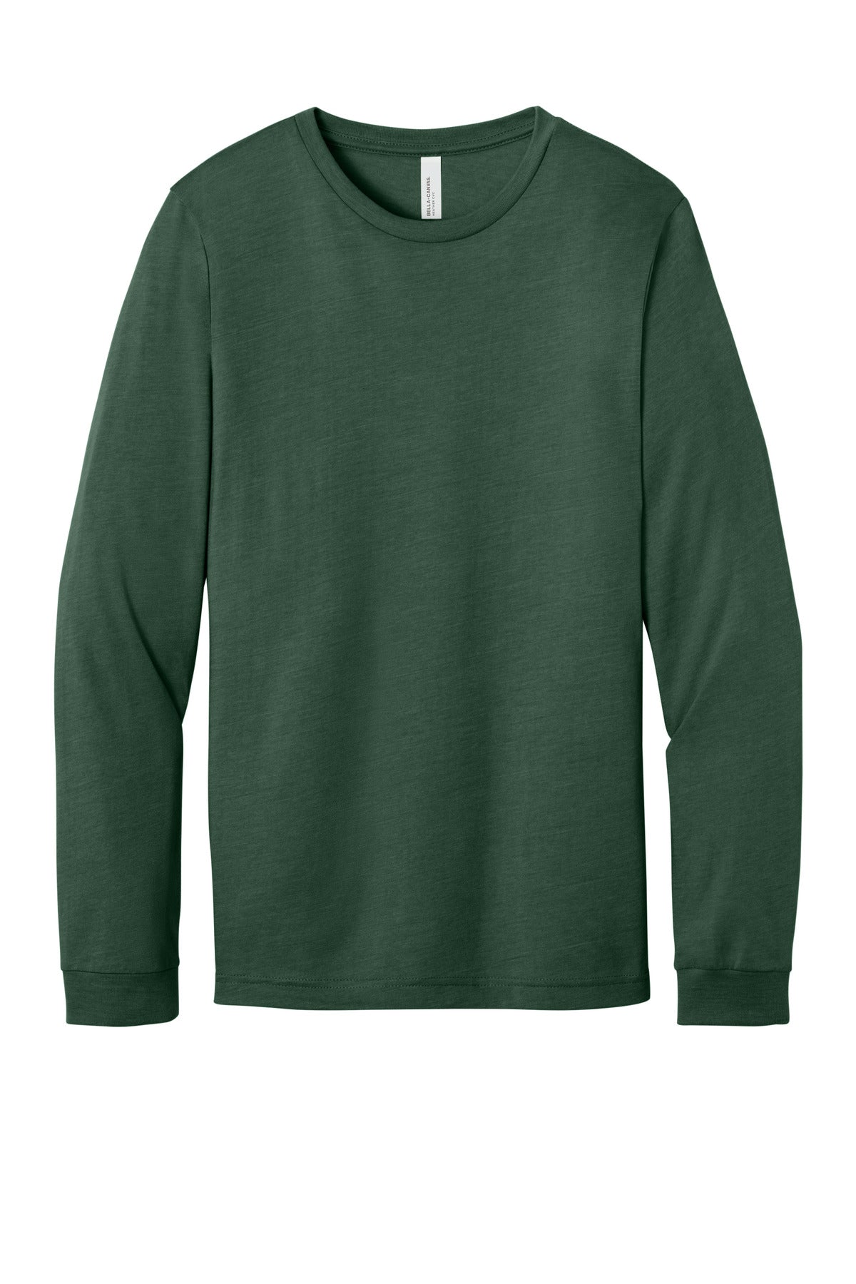 Bella+Canvas Unisex Heather CVC Long Sleeve Tee BC3501CVC Heather Forest