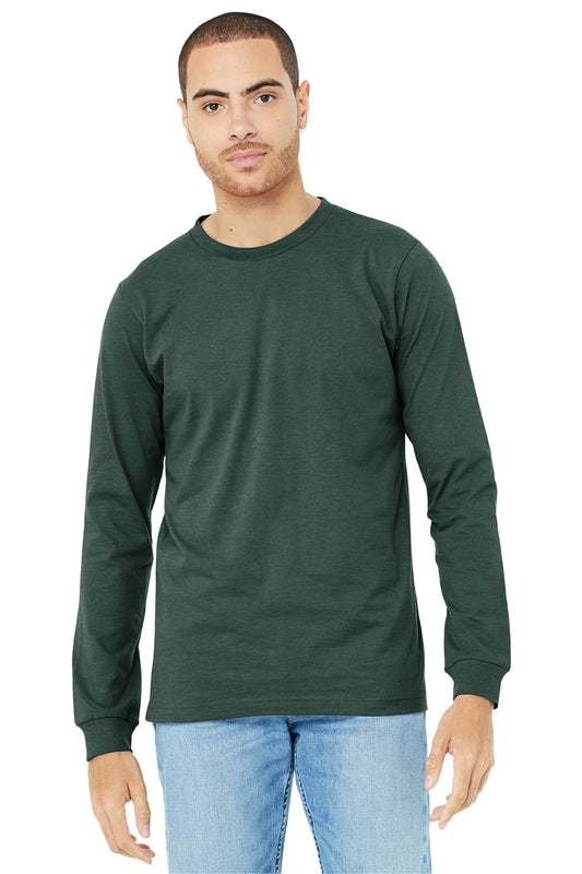 BELLA+CANVAS Unisex Heather CVC Long Sleeve Tee BC3501CVC Heather Forest