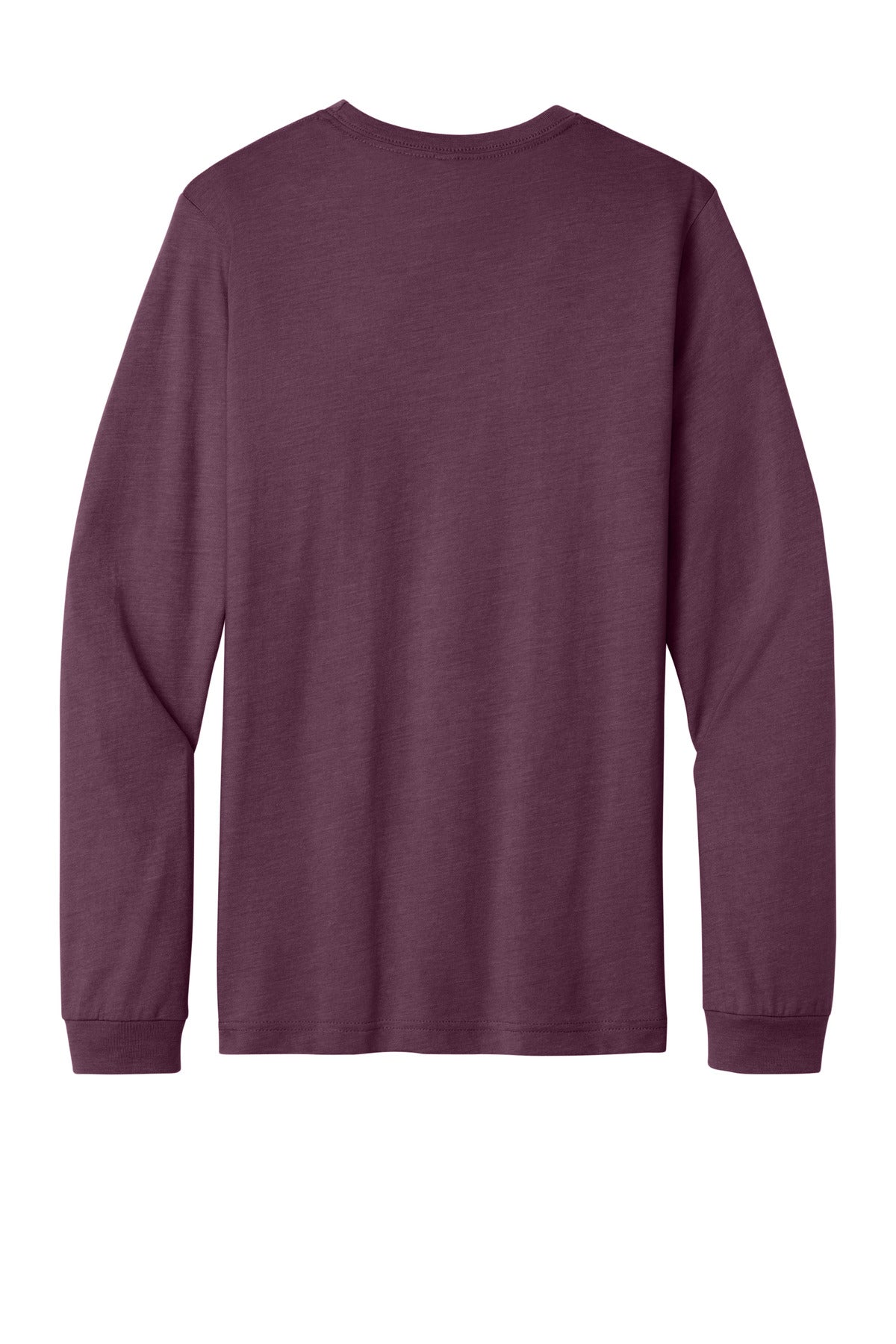 Bella+Canvas Unisex Heather CVC Long Sleeve Tee BC3501CVC Heather Maroon