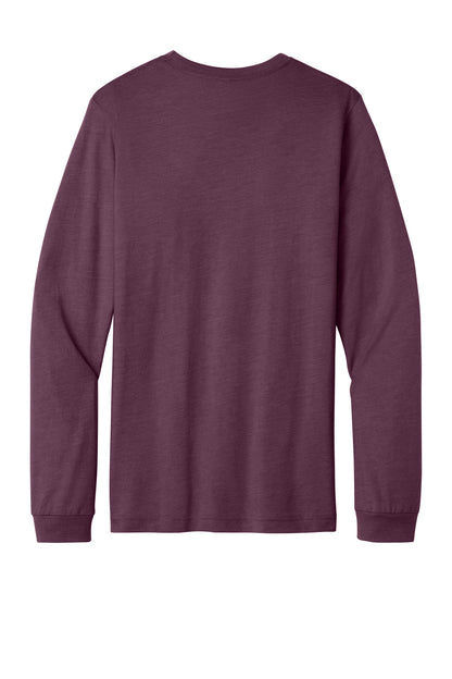 Bella+Canvas Unisex Heather CVC Long Sleeve Tee BC3501CVC Heather Maroon