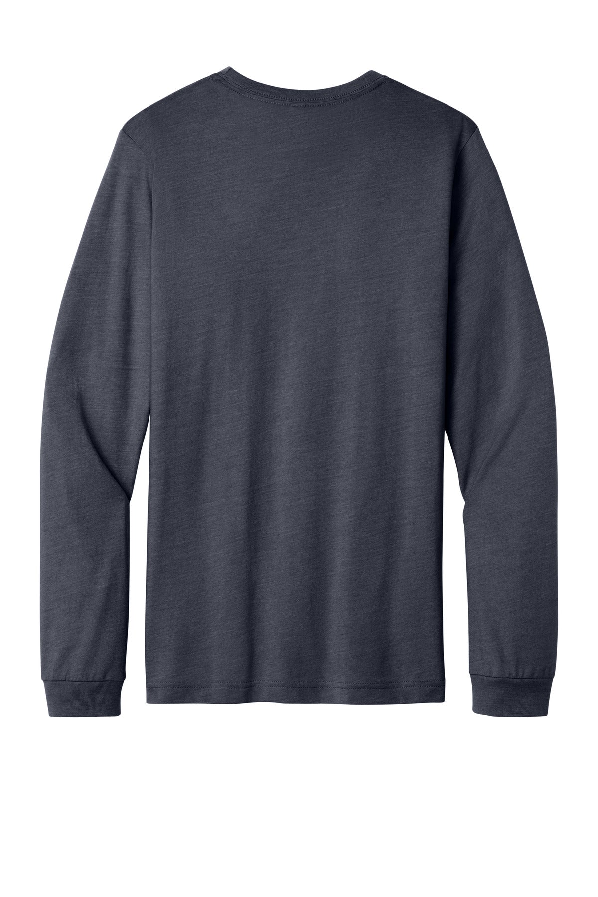 Bella+Canvas Unisex Heather CVC Long Sleeve Tee BC3501CVC Heather Midnight Navy