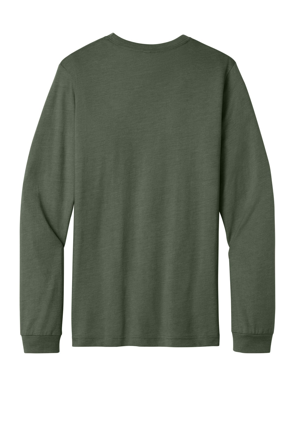 Bella+Canvas Unisex Heather CVC Long Sleeve Tee BC3501CVC Heather Military Green
