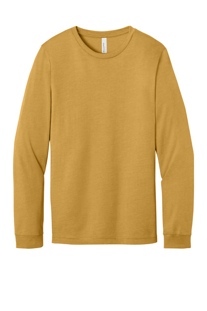 Bella+Canvas Unisex Heather CVC Long Sleeve Tee BC3501CVC Heather Mustard