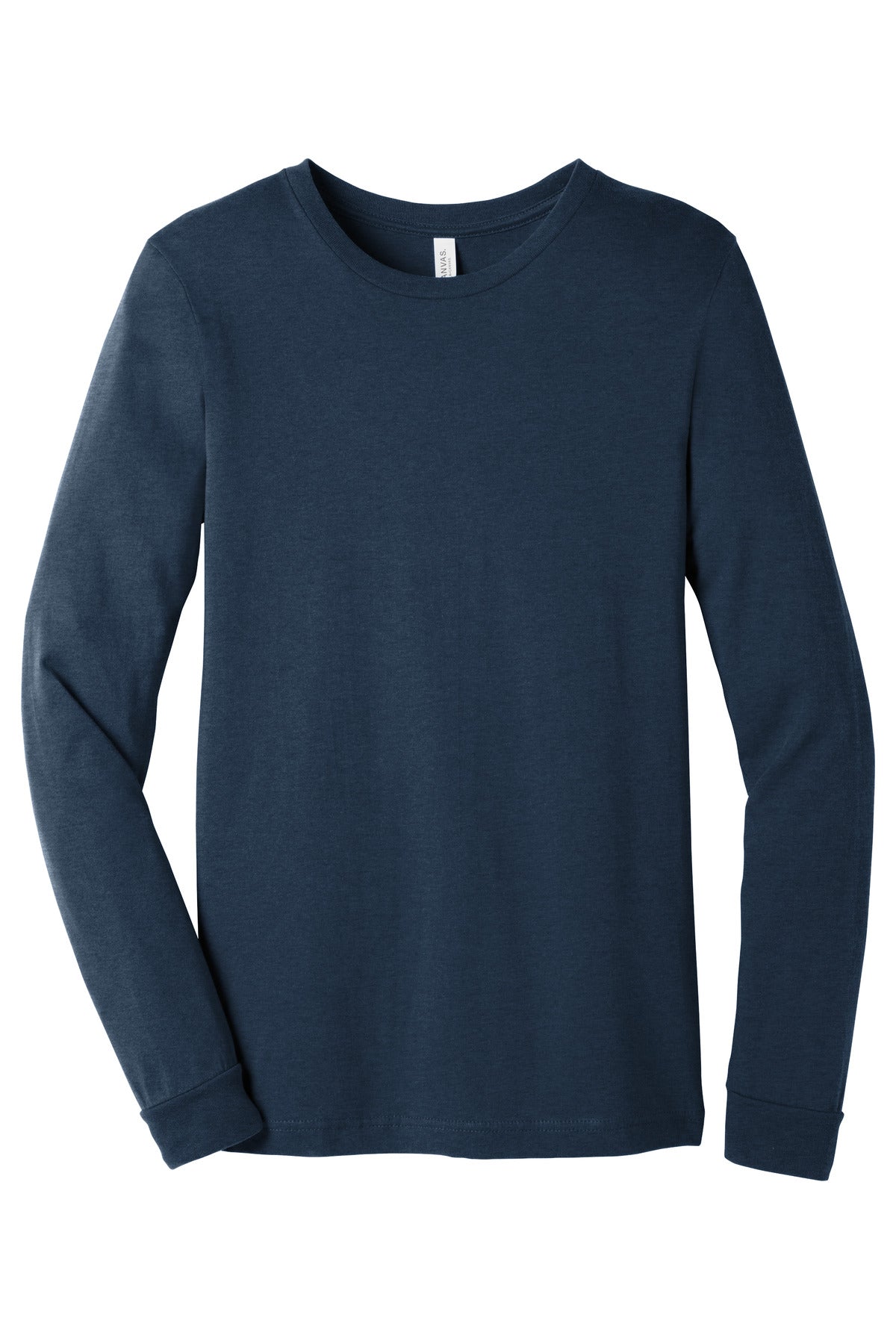 BELLA+CANVAS Unisex Heather CVC Long Sleeve Tee BC3501CVC Heather Navy