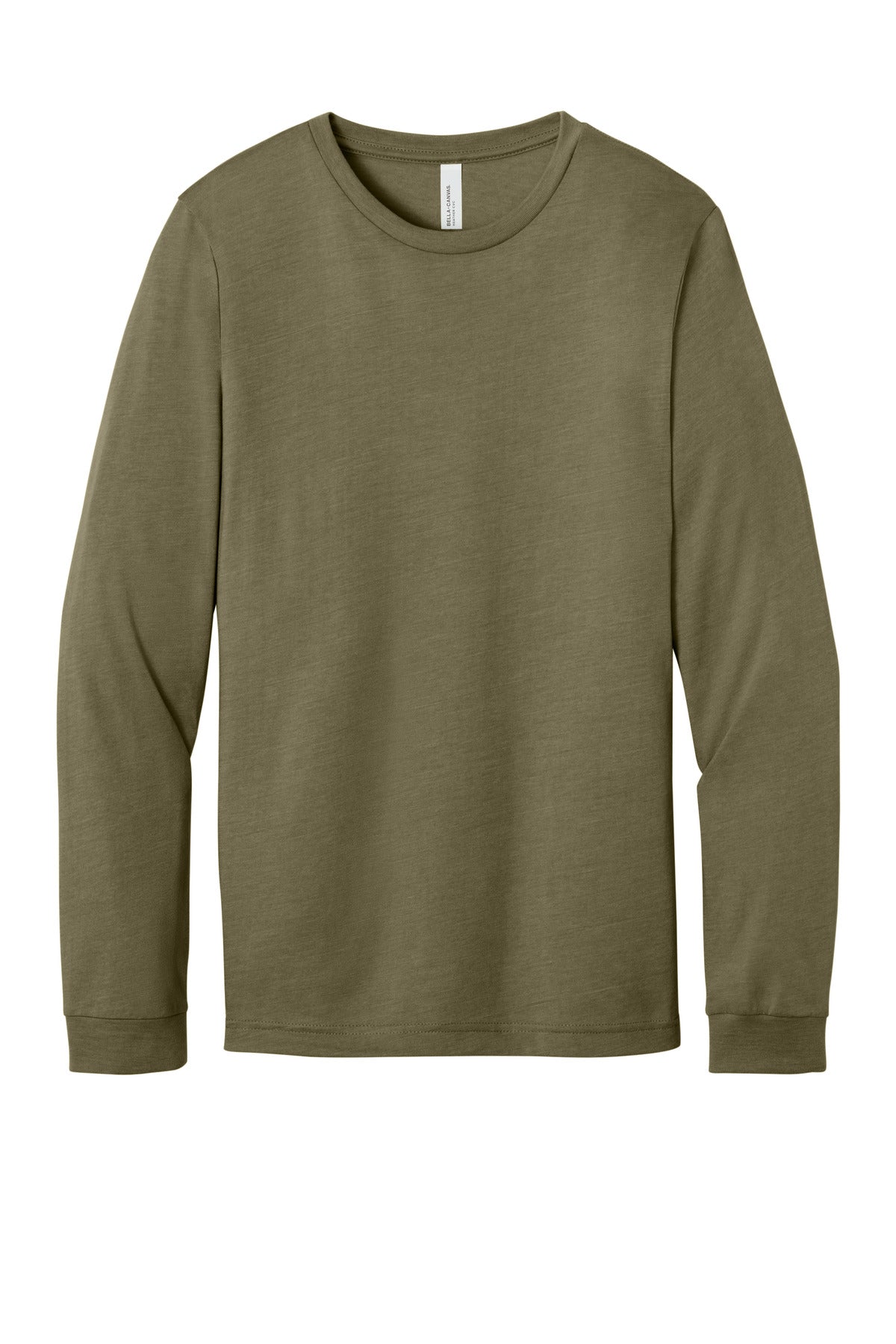 Bella+Canvas Unisex Heather CVC Long Sleeve Tee BC3501CVC Heather Olive