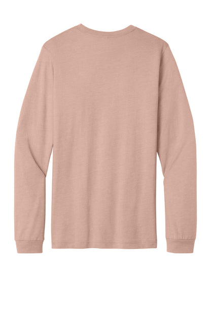 Bella+Canvas Unisex Heather CVC Long Sleeve Tee BC3501CVC Heather Peach