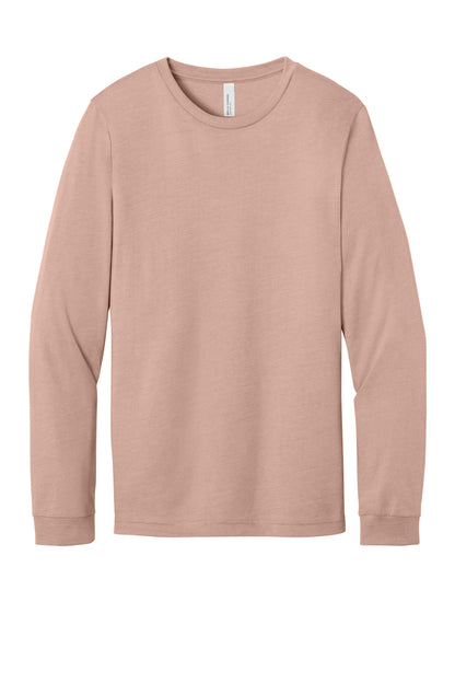 Bella+Canvas Unisex Heather CVC Long Sleeve Tee BC3501CVC Heather Peach