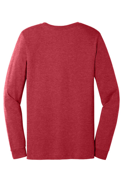 BELLA+CANVAS Unisex Heather CVC Long Sleeve Tee BC3501CVC Heather Red