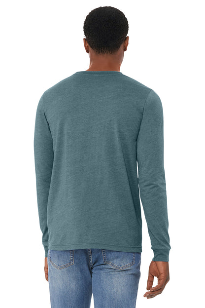 Bella+Canvas Unisex Heather CVC Long Sleeve Tee BC3501CVC Heather Slate