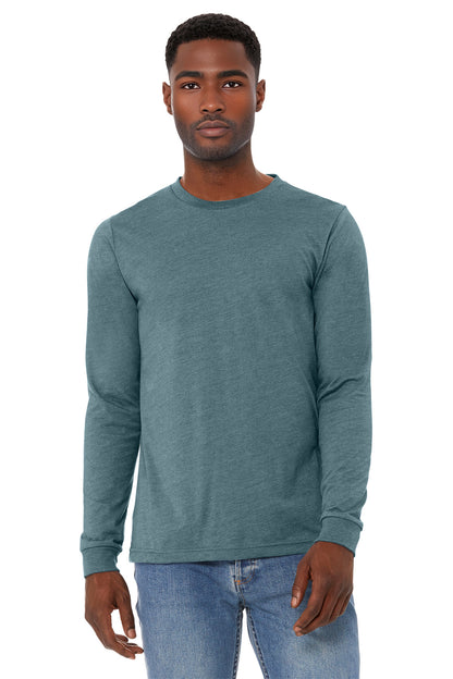 Bella+Canvas Unisex Heather CVC Long Sleeve Tee BC3501CVC Heather Slate