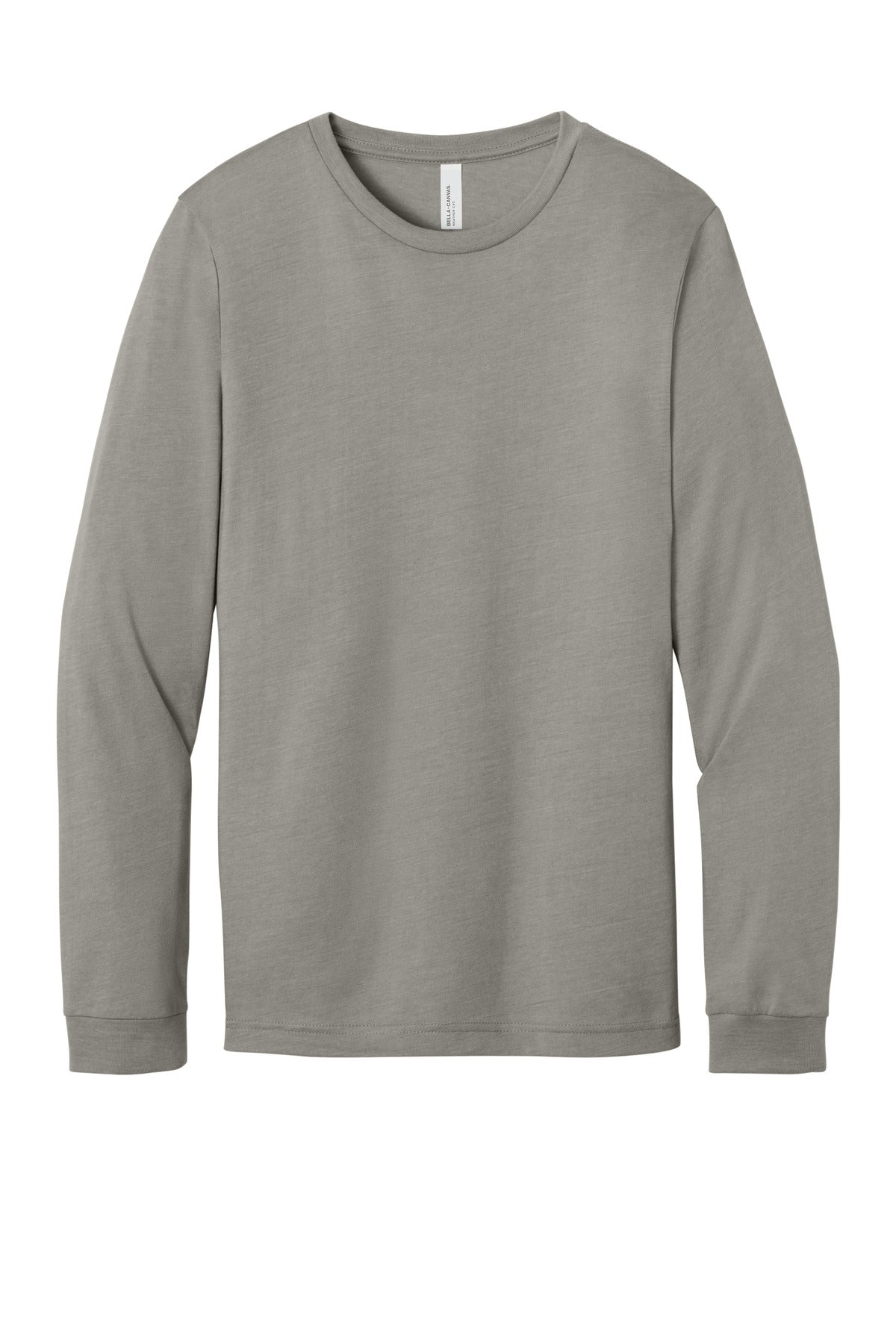 Bella+Canvas Unisex Heather CVC Long Sleeve Tee BC3501CVC Heather Stone