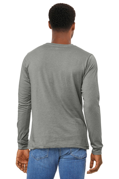Bella+Canvas Unisex Heather CVC Long Sleeve Tee BC3501CVC Heather Stone