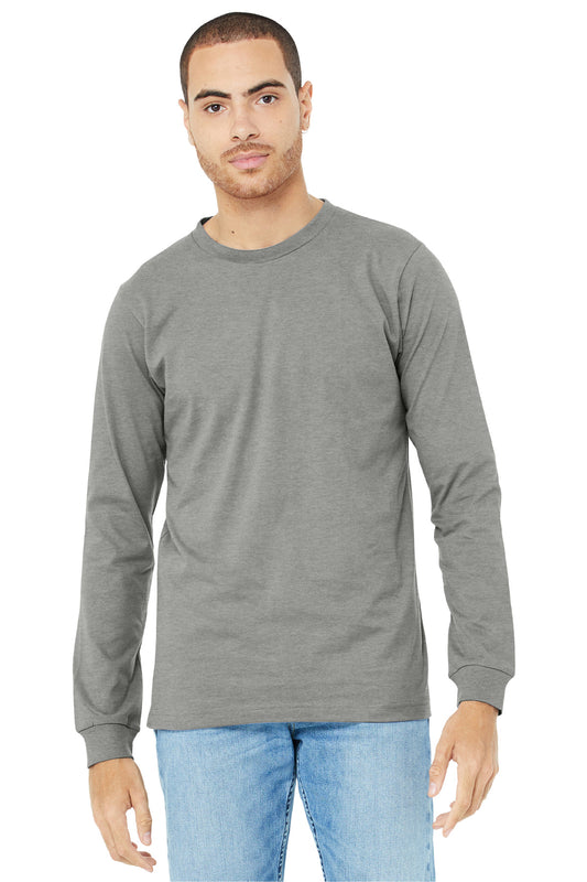 BELLA+CANVAS Unisex Heather CVC Long Sleeve Tee BC3501CVC Heather Stone