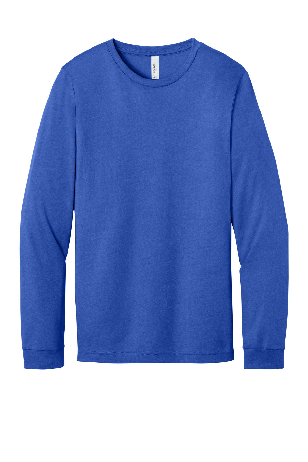 Bella+Canvas Unisex Heather CVC Long Sleeve Tee BC3501CVC Heather True Royal