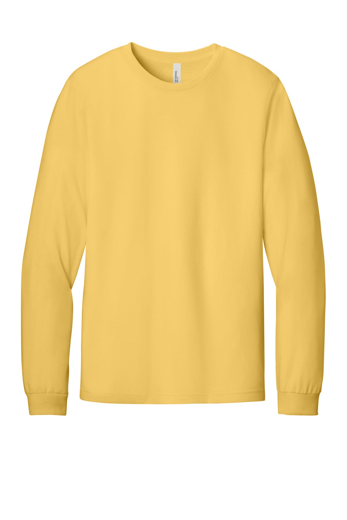 Bella+Canvas Unisex Heather CVC Long Sleeve Tee BC3501CVC Heather Yellow Gold