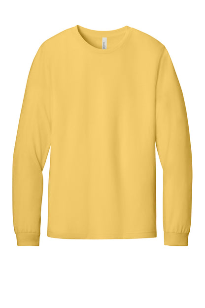 Bella+Canvas Unisex Heather CVC Long Sleeve Tee BC3501CVC Heather Yellow Gold