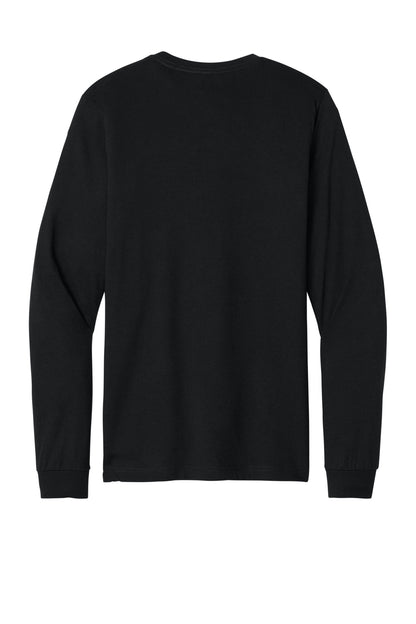 Bella+Canvas Unisex Heather CVC Long Sleeve Tee BC3501CVC Solid Black Blend