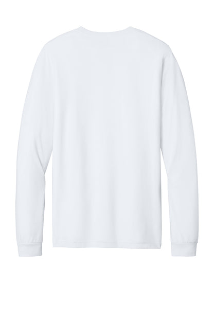 Bella+Canvas Unisex Heather CVC Long Sleeve Tee BC3501CVC Solid White Blend