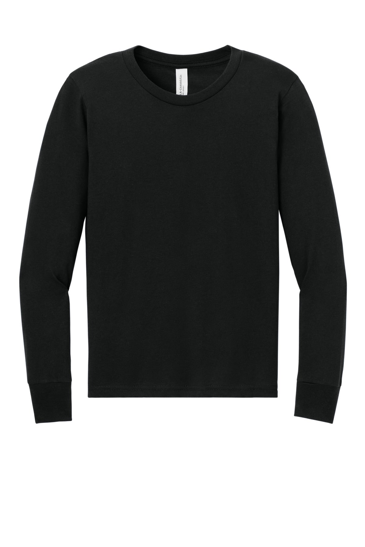 Bella+Canvas Youth Jersey Long Sleeve Tee BC3501Y Black
