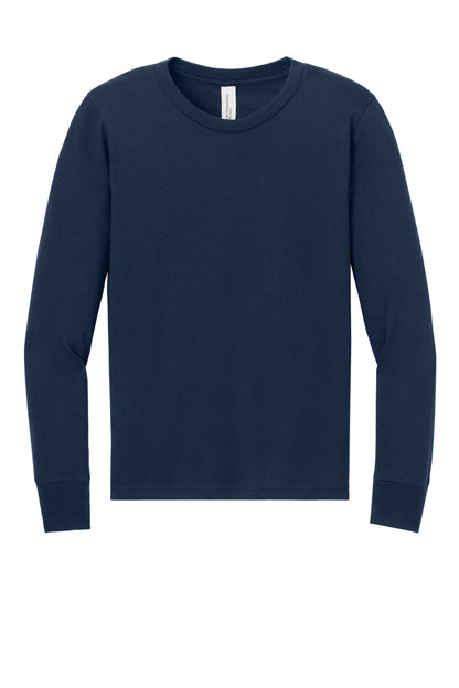 Bella+Canvas Youth Jersey Long Sleeve Tee BC3501Y Navy