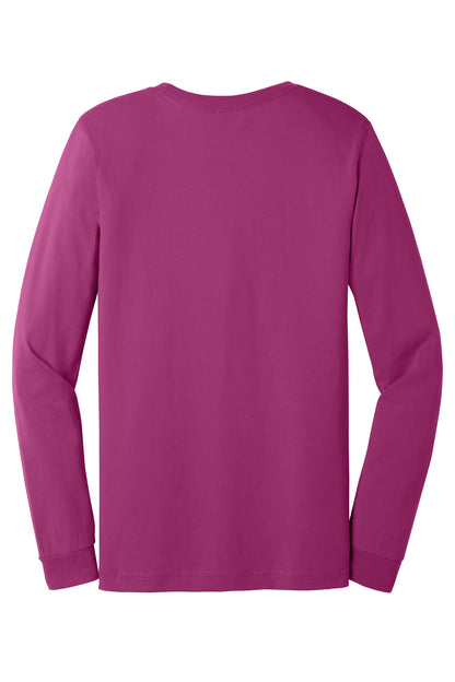 BELLA+CANVAS  Unisex Jersey Long Sleeve Tee. BC3501 Berry