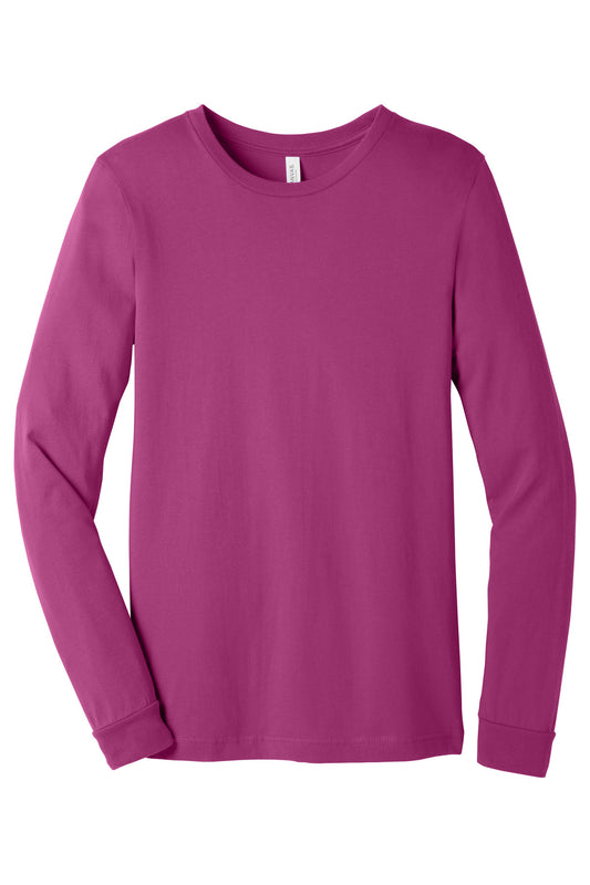 BELLA+CANVAS  Unisex Jersey Long Sleeve Tee. BC3501 Berry