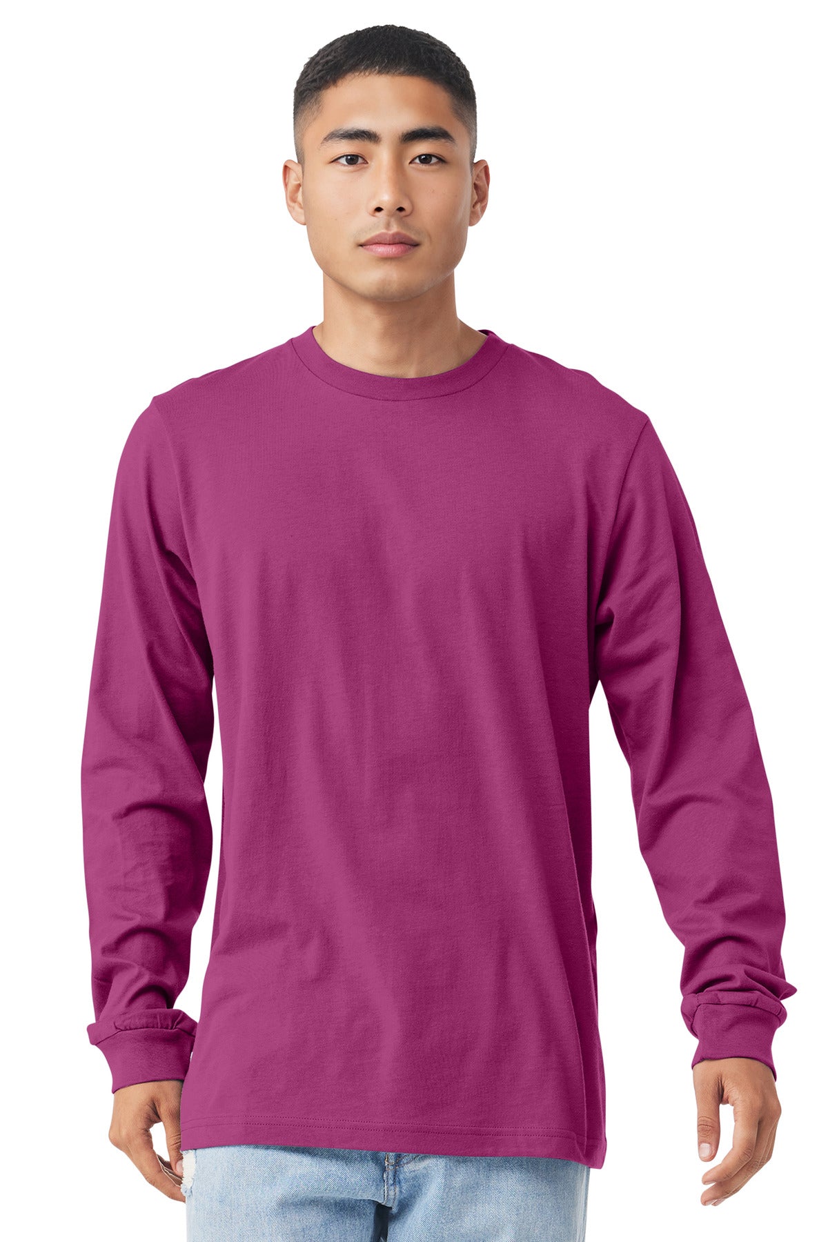 Bella+Canvas Unisex Jersey Long Sleeve Tee BC3501 Berry