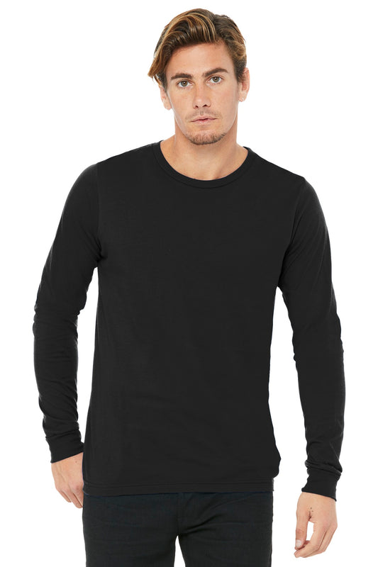 BELLA+CANVAS  Unisex Jersey Long Sleeve Tee. BC3501 Black