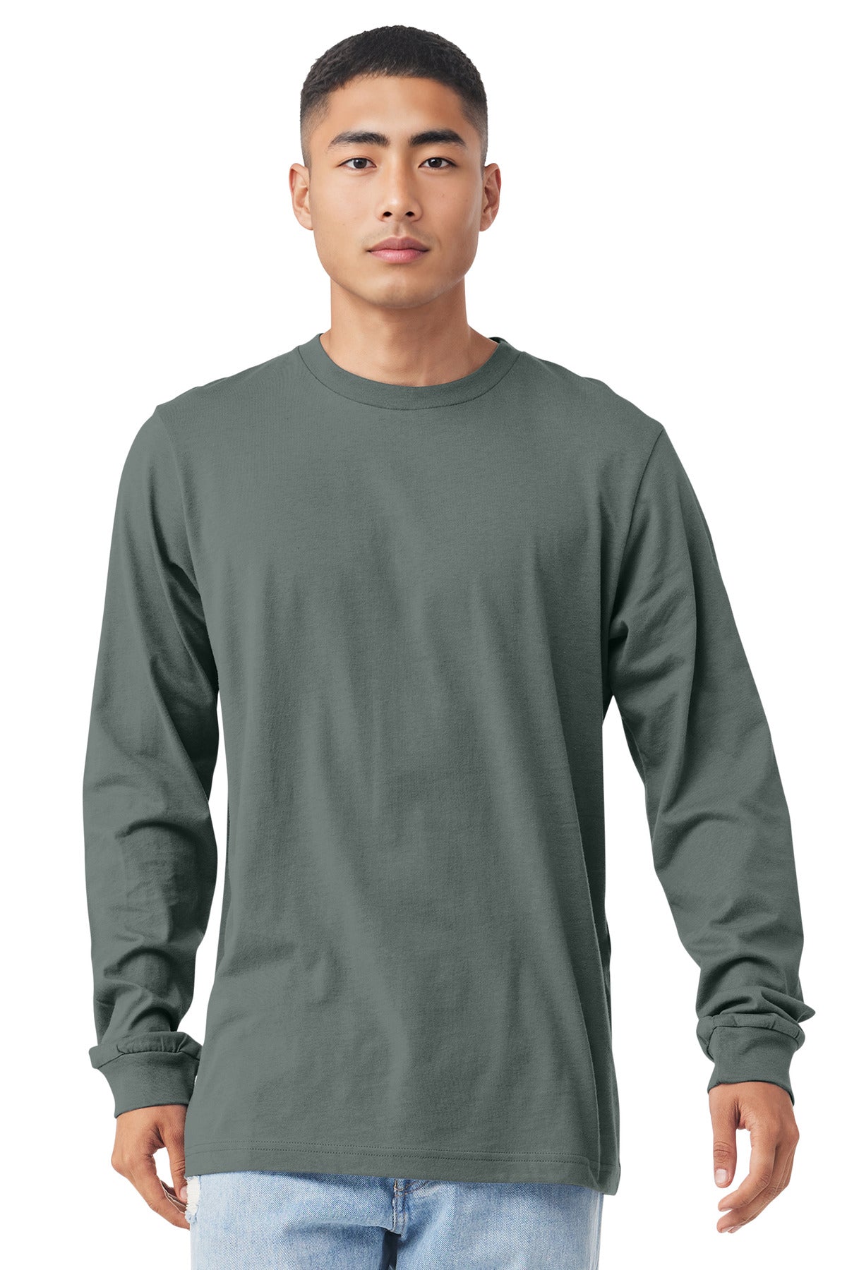 Bella+Canvas Unisex Jersey Long Sleeve Tee BC3501 Blue Storm