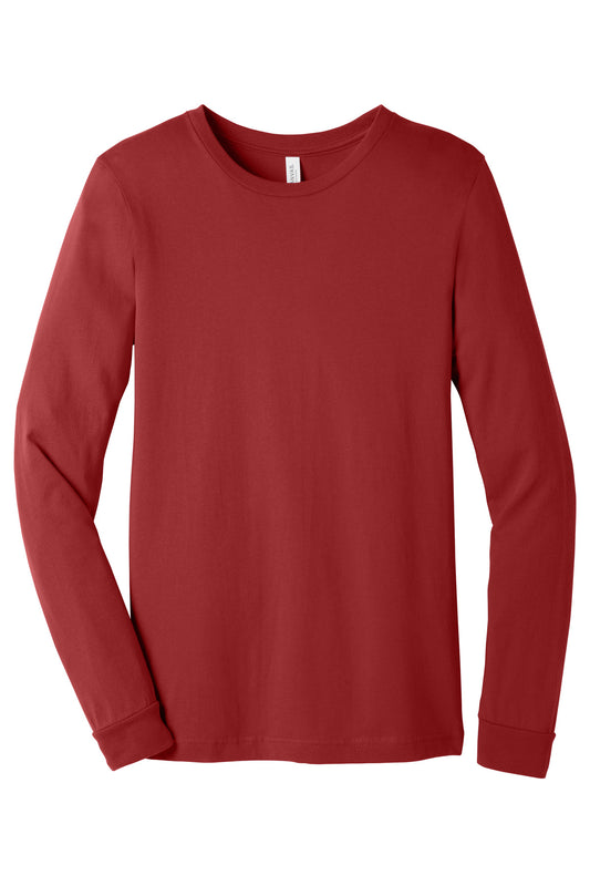 BELLA+CANVAS  Unisex Jersey Long Sleeve Tee. BC3501 Canvas Red