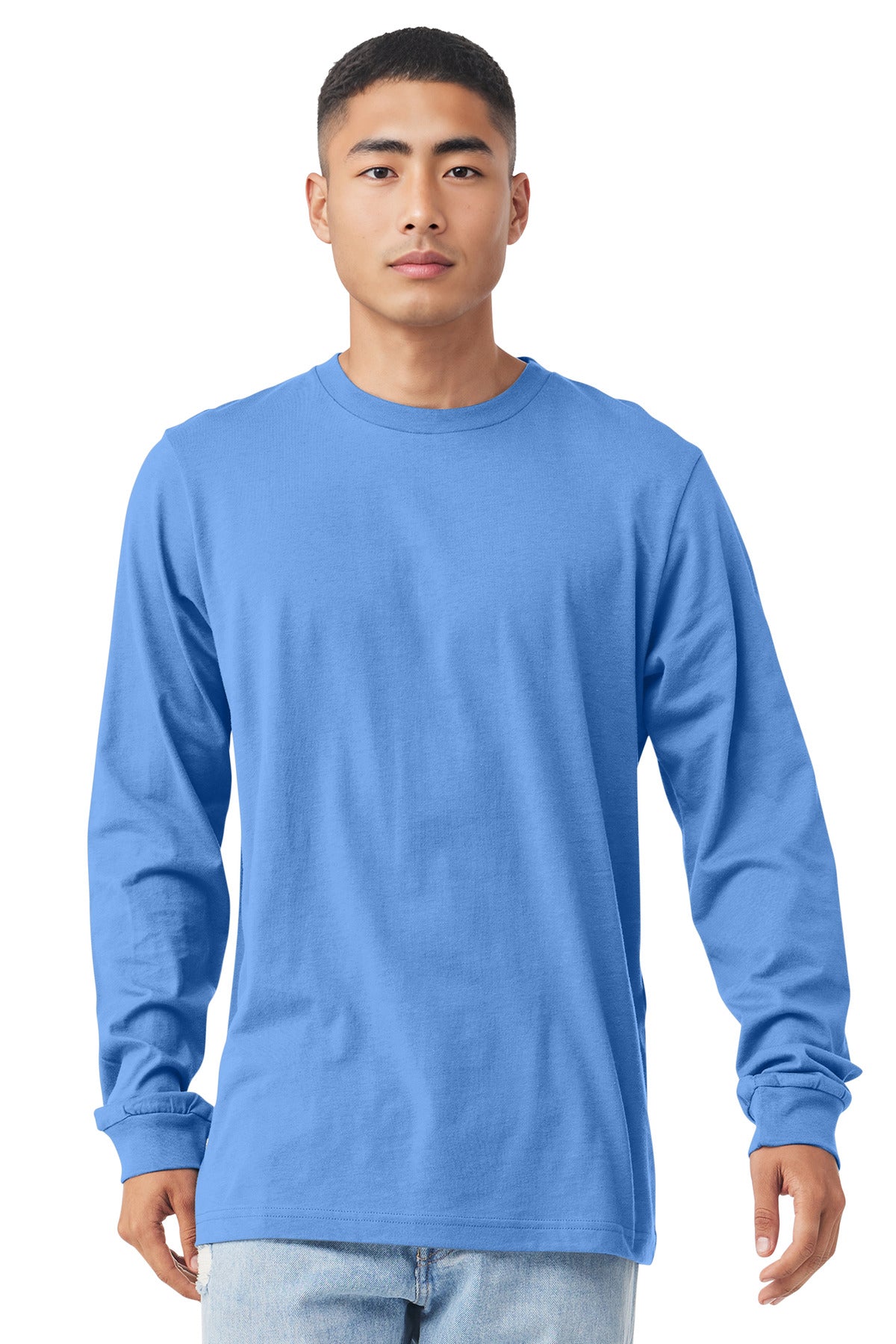 Bella+Canvas Unisex Jersey Long Sleeve Tee BC3501 Carolina Blue