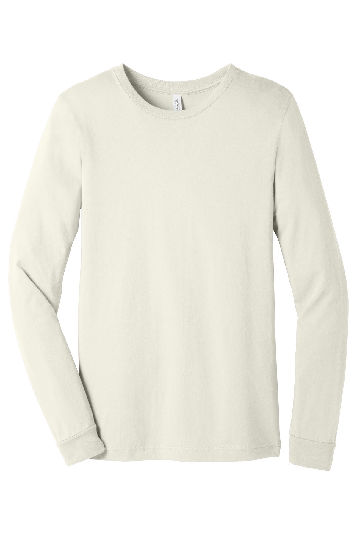 BELLA+CANVAS  Unisex Jersey Long Sleeve Tee. BC3501 Natural