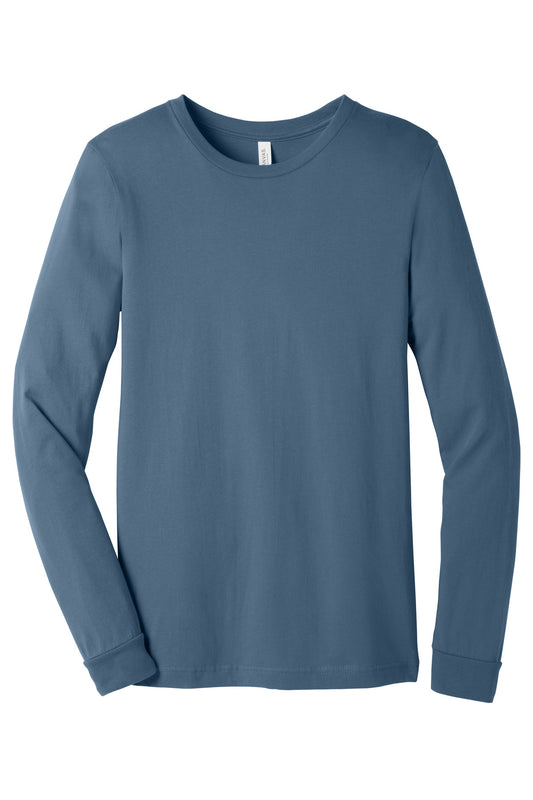 BELLA+CANVAS  Unisex Jersey Long Sleeve Tee. BC3501 Steel Blue