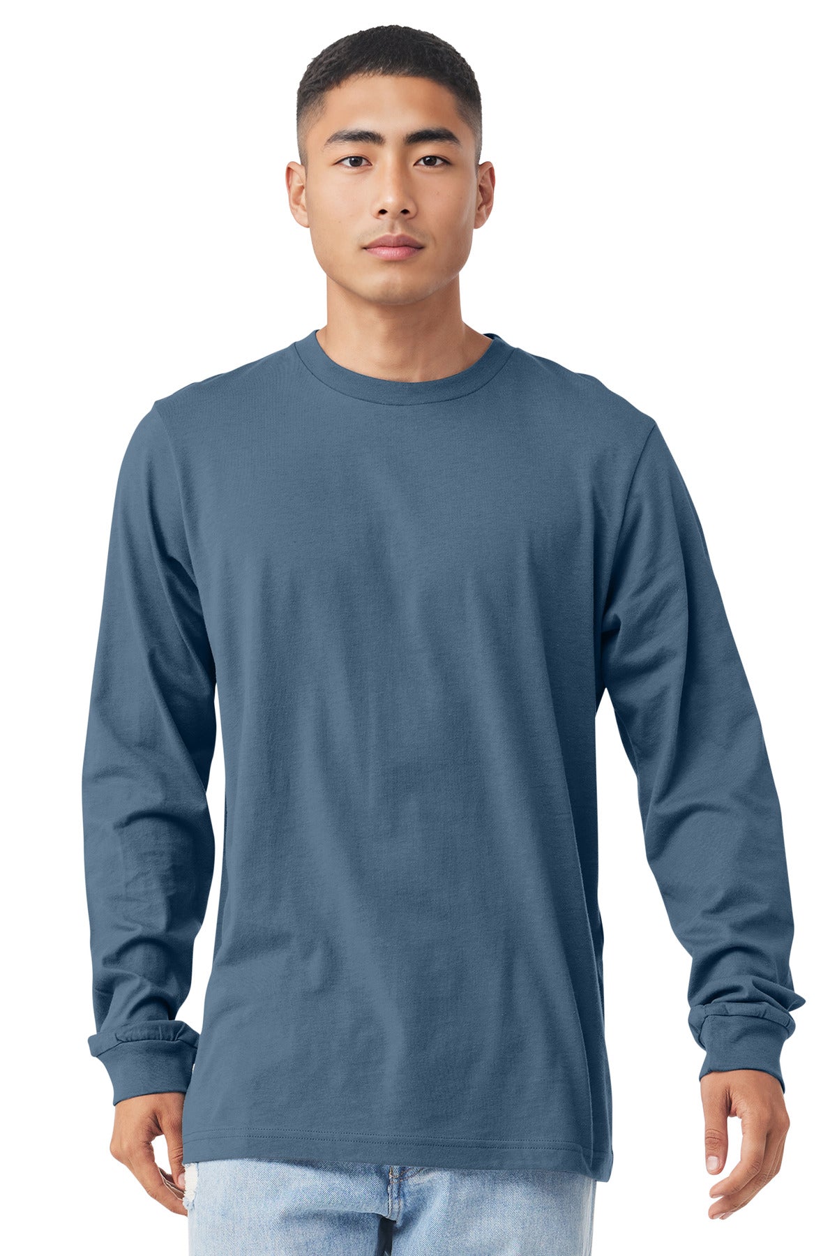 Bella+Canvas Unisex Jersey Long Sleeve Tee BC3501 Steel Blue