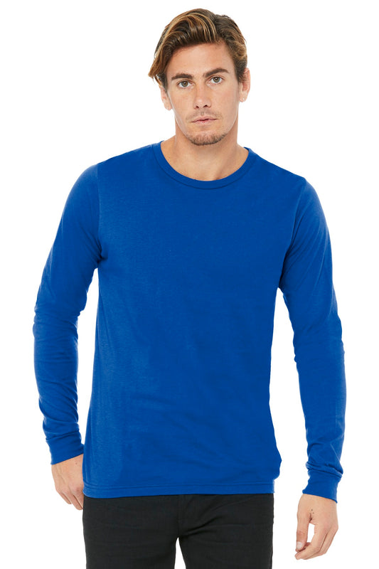 BELLA+CANVAS  Unisex Jersey Long Sleeve Tee. BC3501 True Royal