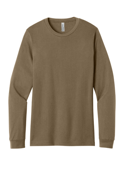 Bella+Canvas Unisex Jersey Long Sleeve Tee BC3501 Vintage Brown
