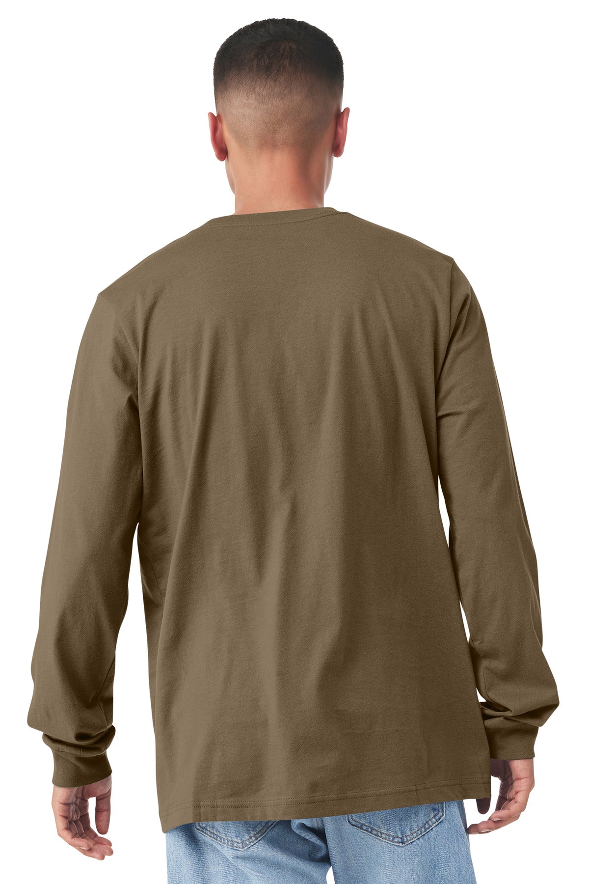 Bella+Canvas Unisex Jersey Long Sleeve Tee BC3501 Vintage Brown