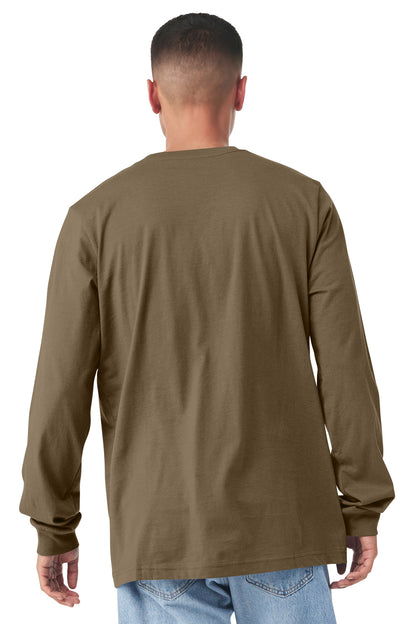 Bella+Canvas Unisex Jersey Long Sleeve Tee BC3501 Vintage Brown