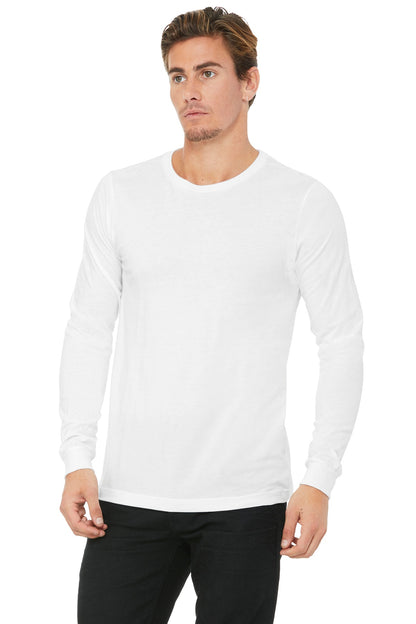 BELLA+CANVAS  Unisex Jersey Long Sleeve Tee. BC3501 White
